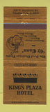 Matchbook Cover - King's Plaza Hotel Franklin Park IL 30 Strike