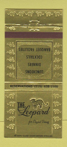 Matchbook Cover - Leopard Restaurant  Holiday inn Cornwells Heights PA 30 Strike