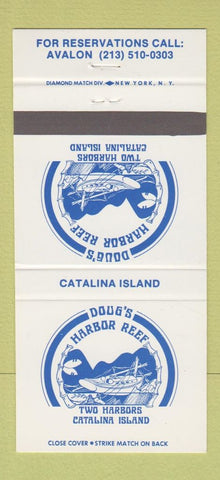Matchbook Cover - Doug's Harbor Reef Avalon Catalina Island CA 30 Strike