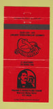 Matchbook Cover - Hair Hanger Salon Pagano's Marriott St Louis MO RED 30 Strike