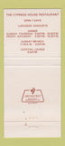 Matchbook Cover - Cypress House Half Moon Bay CA 30 Strike
