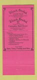 Matchbook Cover - Black Orchid Restaurant French Leesburg VA Annandale 30 Strike