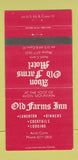 Matchbook Cover - Old Farms Inn Avon CT motel 30 Strike