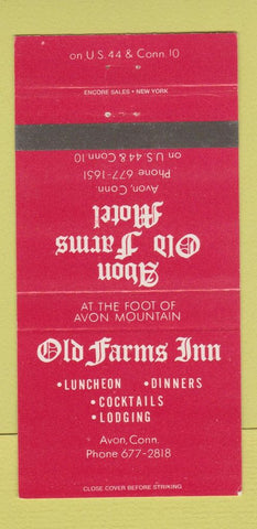 Matchbook Cover - Old Farms Inn Avon CT motel 30 Strike