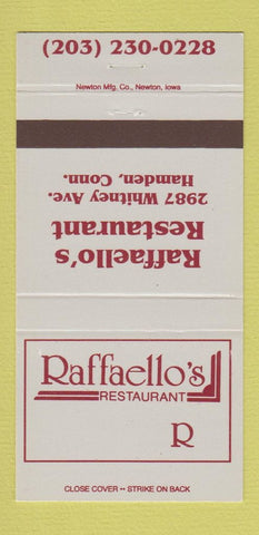 Matchbook Cover - Raffaello's Restaurant Hamden CT 30 Strike