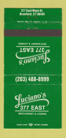 Matchbook Cover - Luciano's Restaurant Branford CT 30 Strike