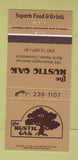Matchbook Cover - Rustic Oak North Haven CT 30 Strike