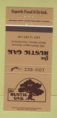 Matchbook Cover - Rustic Oak North Haven CT 30 Strike