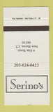 Matchbook Cover - Serino's New Haven CT 30 Strike