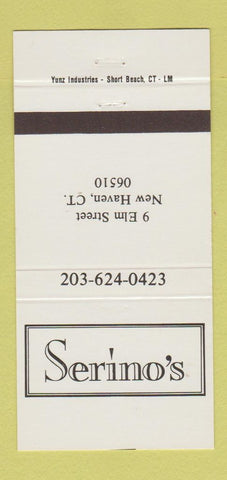 Matchbook Cover - Serino's New Haven CT 30 Strike