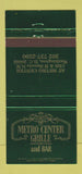 Matchbook Cover - Metro Center Grill Washington DC 30 Strike