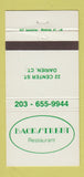 Matchbook Cover - Backstreet Restaurant Darien CT 30 Strike