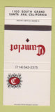Matchbook Cover - Camelot Restaurant Santa Ana CA 30 Strike