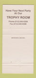 Matchbook Cover - Gallagher's Steak House New York City 30 Strike