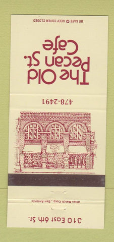 Matchbook Cover - The Old Pecan Street Cafe Austin TX 30 Strike