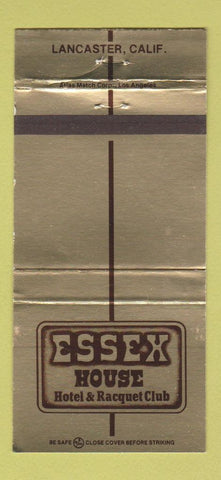 Matchbook Cover - Essex House Hotel Racquet Club Lancaster CA 30 Strike