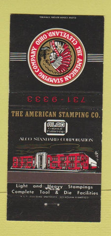 Matchbook Cover - American Stamping Company Cleveland OH Indian 30 Strike