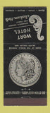 Matchbook Cover - Wort Hotel Jackson Hole WY 30 Stick