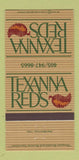 Matchbook Cover - Texanna Red's Mexican Food Oklahoma City OK 30 Strike