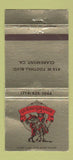 Matchbook Cover - Queso Grande Claremont CA Mexican Saugus Sylmar 30 Strike