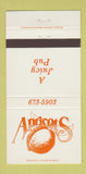 Matchbook Cover - Apricots Pub 30 Strike