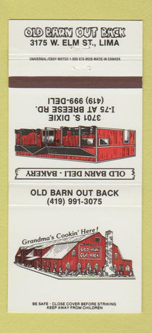 Matchbook Cover - Old Barn Out Back Lima OH 30 Strike