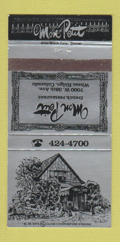 Matchbook Cover - Mon Petit Restaurant Wheat Ridge Colorado French 30 Strike