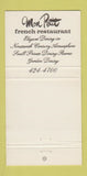 Matchbook Cover - Mon Petit Restaurant Wheat Ridge Colorado French 30 Strike