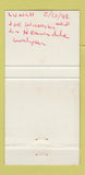 Matchbook Cover - Gus' Chalet Restaurant Akron OH 30 Strike