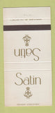 Matchbook Cover - Satin Cigarettes 30 Strike