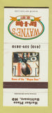 Matchbook Cover - Wayne's BBQ Baltimore MD 30 Strike