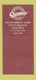 Matchbook Cover - Champions Restaurant Chicago IL football 30 Strike