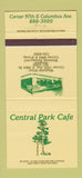 Matchbook Cover - Central Park Cafe New York City 30 Strike
