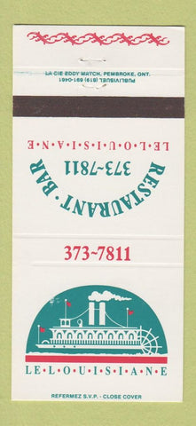 Matchbook Cover - Le Louisiane Restaurant 30 Strike