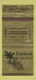 Matchbook Cover - Oakhurst Tea Room Somerset PA 30 Strike