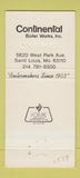 Matchbook Cover - Continental Steel Alloy St Louis MO 30 Strike