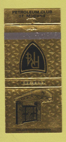 Matchbook Cover - Petroleum Club of Midland TX 30 Strike