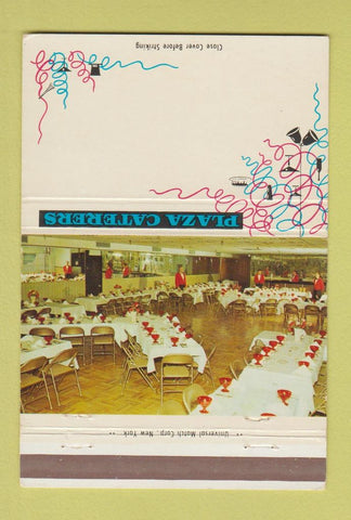 Matchbook Cover - Plaza Caterers Oakdale NY 40 Strike