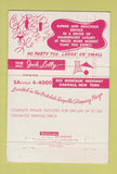 Matchbook Cover - Plaza Caterers Oakdale NY 40 Strike