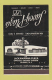 Matchbook Cover - Savoy Plaza Orange NJ WEAR 40 Stick