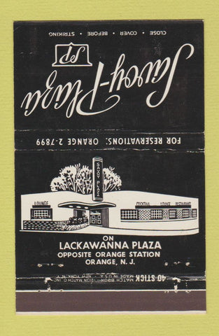 Matchbook Cover - Savoy Plaza Orange NJ WEAR 40 Stick
