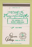 Matchbook Cover - Pioneer Bank Trust Christmas 40 Strike