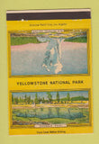 Matchbook Cover - Yellowstone National Park Old Faithful #1 40 Strike