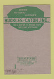 Matchbook Cover - Buckles Caton Electrical Contractors Cheyenne WY 40 Strike