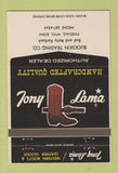 Matchbook Cover - Tony Lama Cowboy Boots Pinedale WY CREASE 40 Strike