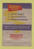 Matchbook Cover - Clarion Radio Walker Worcester MA WORN 40 Strike