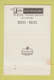 Matchbook Cover - Justin Cowboy Boots Scott's Booneville AR 40 Strike
