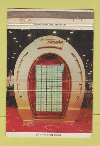 Matchbook Cover - Horseshoe Casino Las Vegas NV WORN 40 Strike
