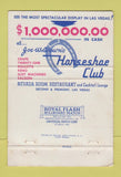 Matchbook Cover - Horseshoe Casino Las Vegas NV WORN 40 Strike
