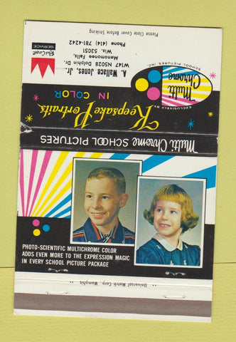 Matchbook Cover - Keepsake Portaits Photography Menomonee Falls WI 40 Strike